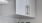 a white cabinet with a silver door